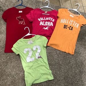 Y2k hollister and Abercrombie t-shirt lot S/M